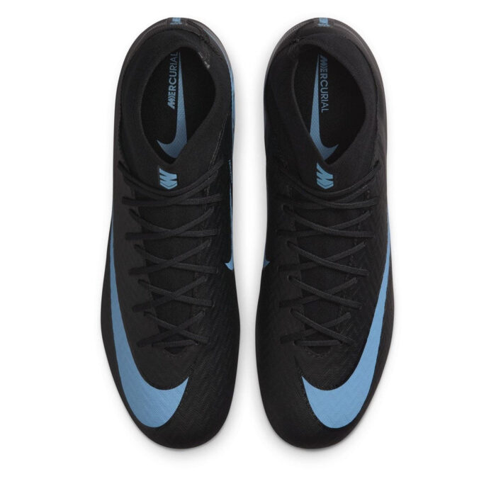 Nike Zoom Mercurial Superfly 10 Firm Ground Football Boots – Black/Blue – view 5