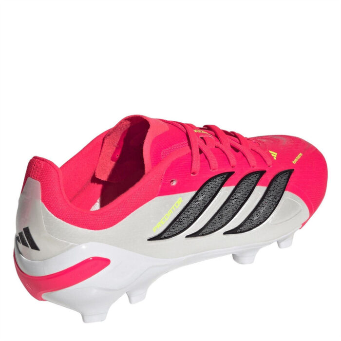 adidas Predator Junior Firm Ground Football Boots – Red/Blk/White – view 4