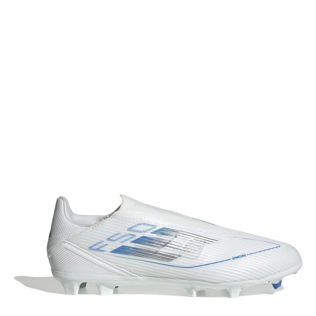 adidas F50 Firm Ground Football Boots – White/Silver adidas F50 Firm Ground Football Boots – White/Silver - Image 1