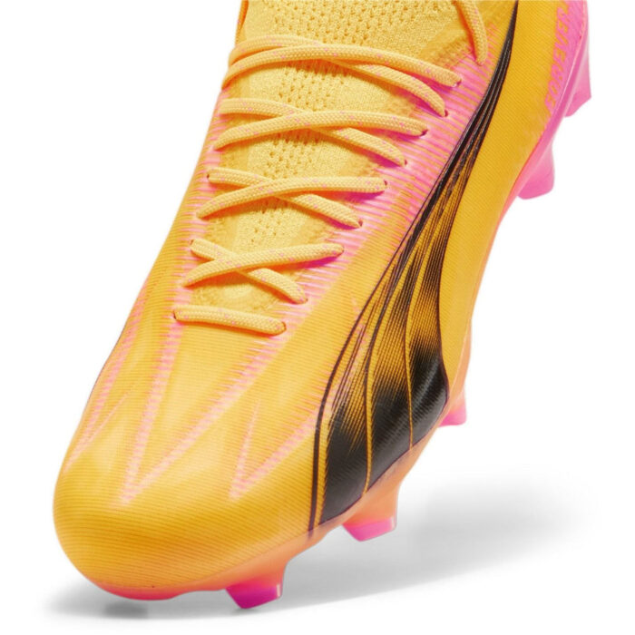 Puma Womens Ultra Ultimates.1 Firm Ground Football Boots – Orange/Black – view 6