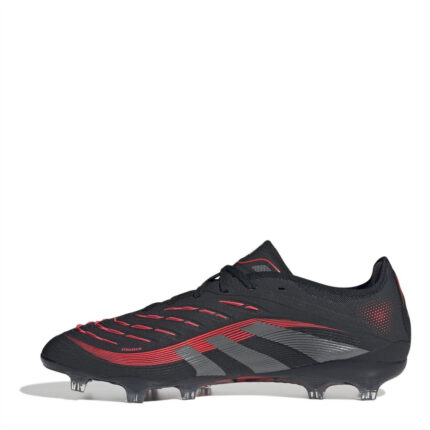 adidas Predator Firm Ground Football Boots – Black/Grey – view 2