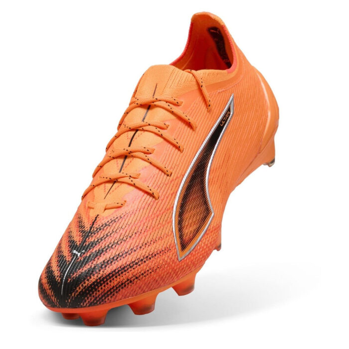 Puma Ultra 5 Firm Ground Football Boots – Orange/Black – view 6