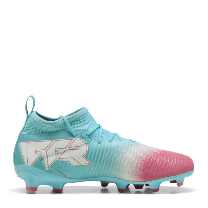 Puma Future 8 Junior Firm Ground Football Boots – Blue/White – view 4