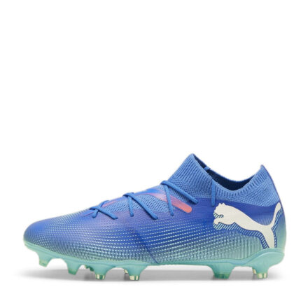 Puma Future 7 Firm Ground Football Boots – Blue/Wht/Green – view 2