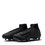 Nike Zoom Mercurial Superfly 10 Soft Ground Football Boots – Black/Green – view 4