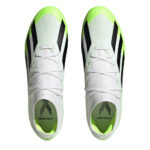 adidas X Crazyfast Firm Ground Football Boots – Wht/Blk/Lemon – view 5