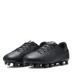 Nike Tiempo Legend 10 Junior Firm Ground Football Boots – Black/Green - Image 4