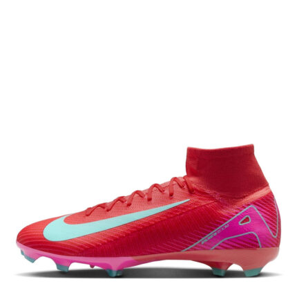 Nike Zoom Mercurial Superfly 10 Firm Ground Football Boots – Red/Green – view 2