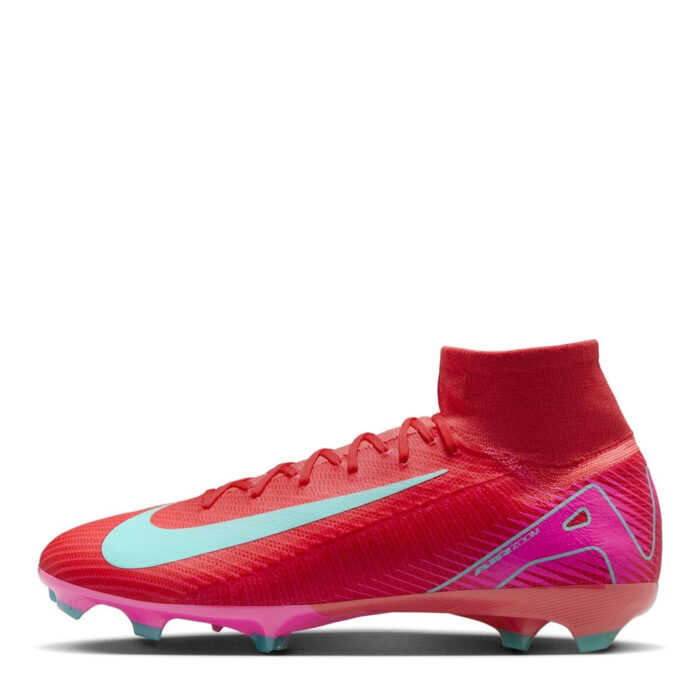 Nike Zoom Mercurial Superfly 10 Firm Ground Football Boots – Red/Green – view 2