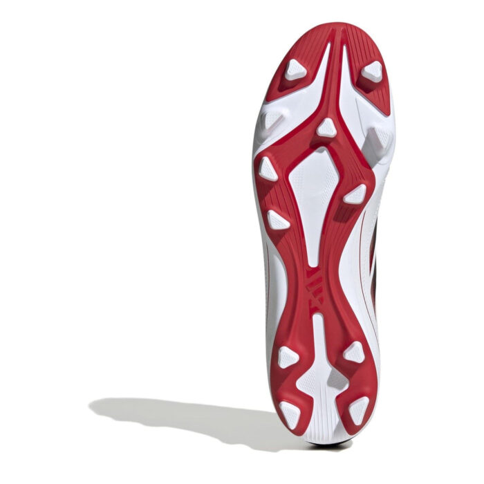 adidas Goletto Firm Ground Football Boots – White/Solar Red – view 6