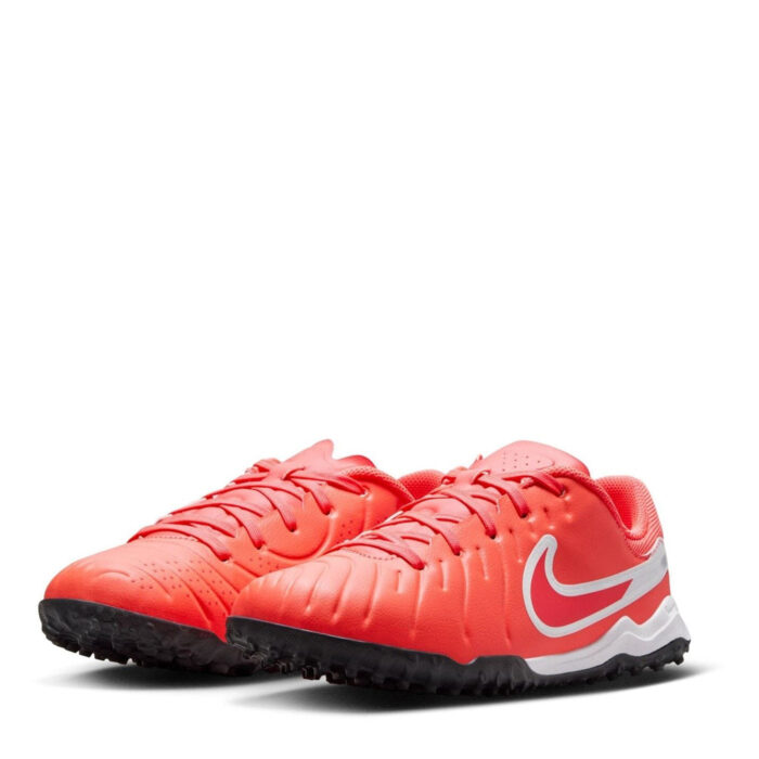 Nike Tiempo Legend 10 Junior Turf Football Boots – Red/White - Image 4