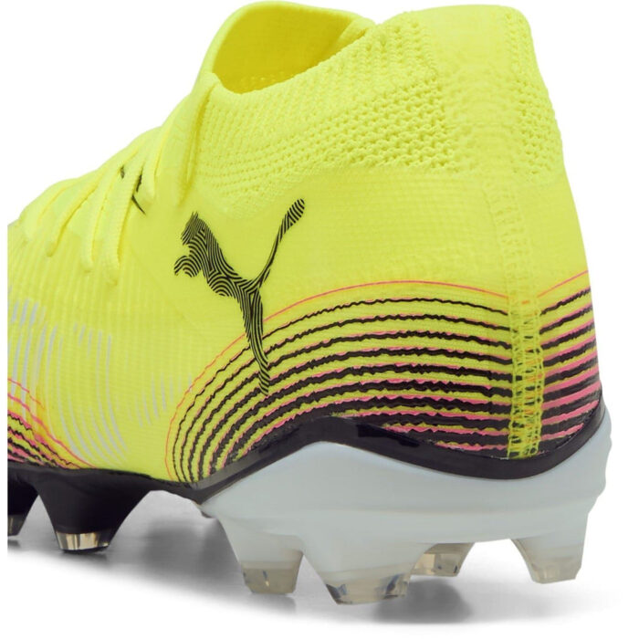 Puma Womens Future 8 Firm Ground Football Boots – Yellow/Black – view 5