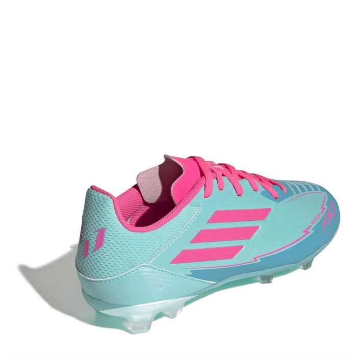 adidas F50 Junior Firm Ground Football Boots – Blue/Pink - Image 4