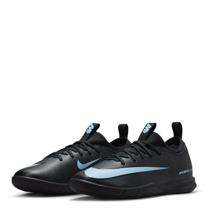 Nike Mercurial Vapor 16 Junior Indoor Football Boots – Black/Blue – view 4