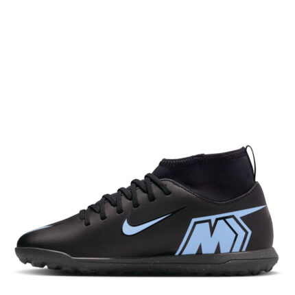 Nike Mercurial Superfly 10 Junior Turf Football Boots – Black/Black – view 2