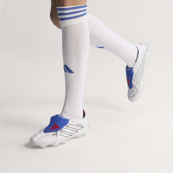 adidas Predator Firm Ground Football Boots – White/Blue – view 3