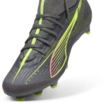 Puma Womens Ultra 5 Firm Ground Football Boots – Silver/Yellow – view 6