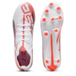 Puma Womens Ultra 5 Firm Ground Football Boots – White/Red – view 3