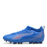 Puma Junior Multi-Ground Football Boots – ltrBl-Wht-GlwRd – view 2