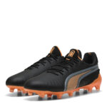 Puma King Firm Ground Football Boots – Black-Heat