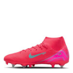 Nike Mercurial Superfly 10 Soft Ground Football Boots – Red/Green – view 6