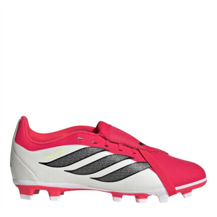 adidas Predator Fold Over Tongue Junior Firm Ground Football Boots – Red/Blk/White