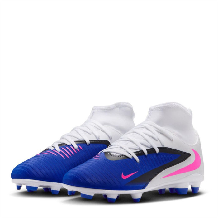 Nike Phantom 6 Junior Multi-Ground Football Boots – Blue/Wht/Pink - Image 4
