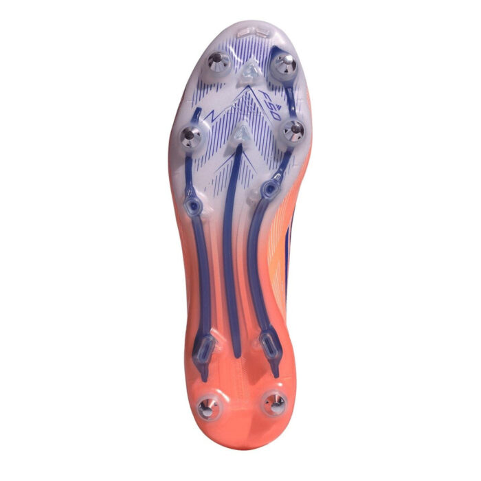 adidas F50 Soft Ground Football Boots – Orange/Blue – view 6