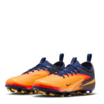 Nike Phantom 6 Junior Firm Ground Football Boots – Orange/Volt – view 4