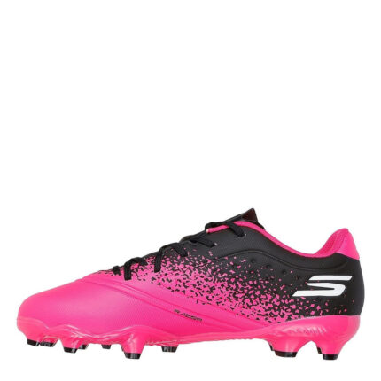 Skechers Junior Firm Ground Football Boots – Black/Pink – view 2