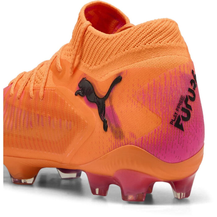 Puma Womens Future 8 Firm Ground Football Boots – Orange/Black – view 5