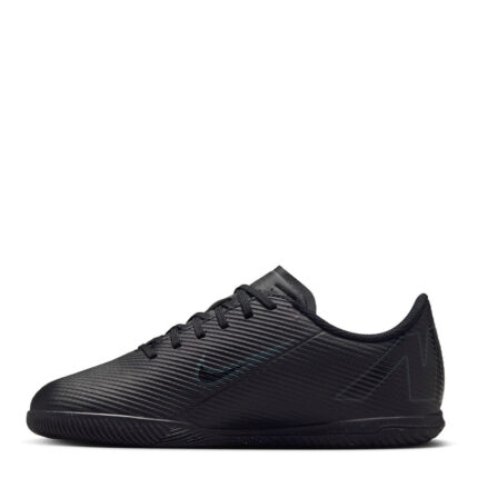 Nike Mercurial Vapor 16 Junior Indoor Football Boots – Black/Green – view 2