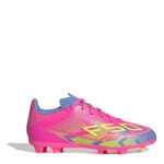 adidas F50 Junior Firm Ground Football Boots – Pink/Yellow