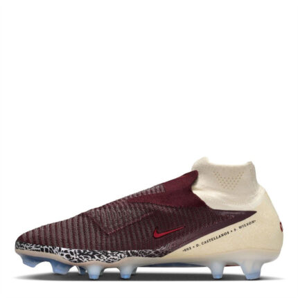 Nike Phantom 6 Low Firm Ground Football Boots – Burgundy-Print – view 2