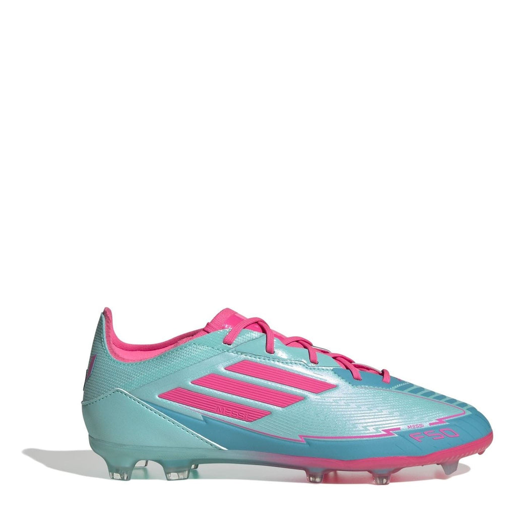 adidas F50 Junior Firm Ground Football Boots – Blue/Pink