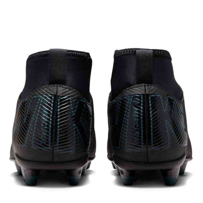 Nike Mercurial Superfly 10 Junior Firm Ground Football Boots – Black/Green – view 5