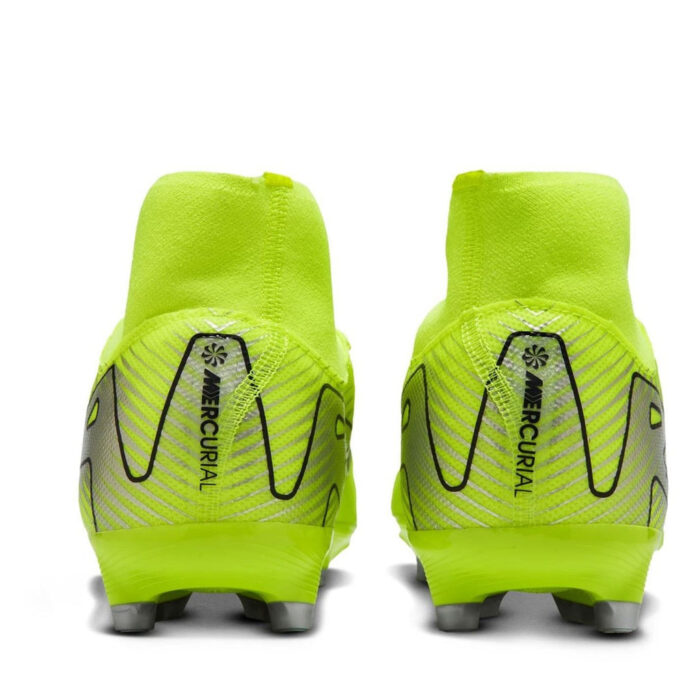 Nike Zoom Mercurial Superfly 10 Firm Ground Football Boots – Volt/Black – view 5