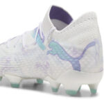 Puma Womens Future 7 Firm Ground Football Boots – Wht/Blk/Purple – view 5