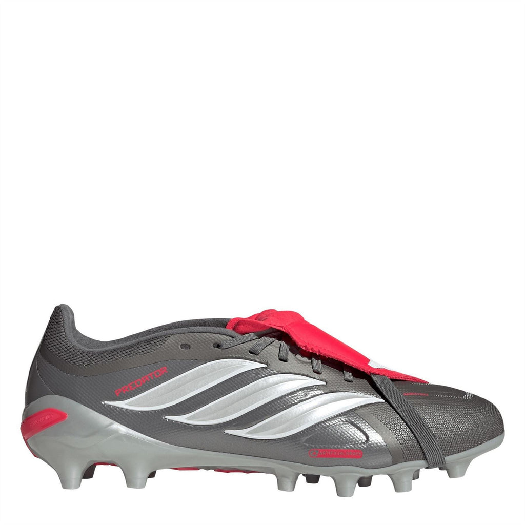 adidas Predator Fold Over Tongue Turf Football Boots – Grey/Red