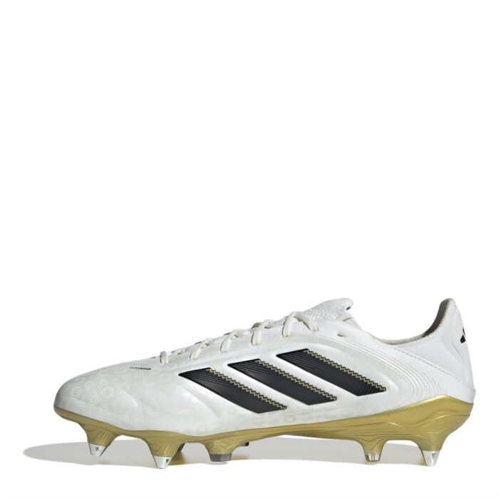 adidas Copa Pure 3 Soft Ground Football Boots – White/Blk/Gold - Image 2