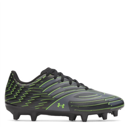 Under Armour Under Armour Shadow .4 Junior Firm Ground Football Boots – Blk/Gray/Green