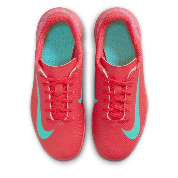 Nike Mercurial Vapor 16 Junior Turf Football Boots – Red/Green – view 6