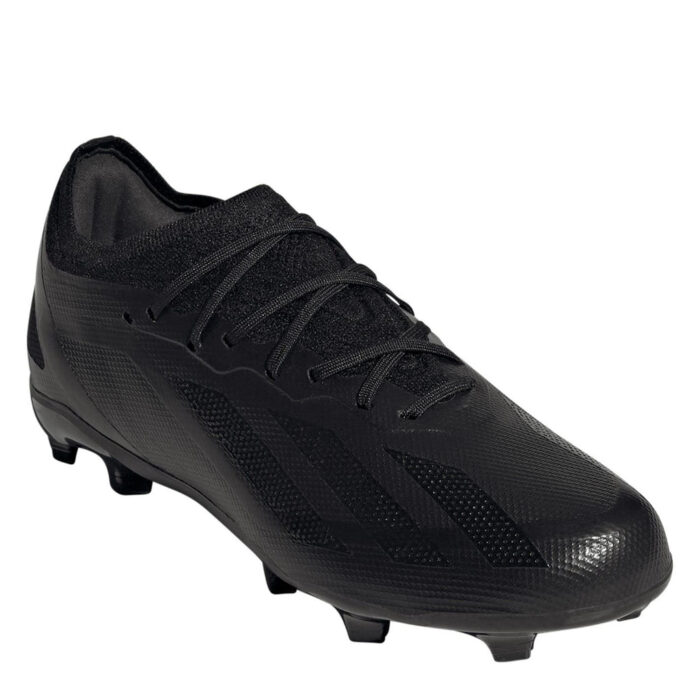 adidas X Crazyfast Junior Firm Ground Football Boots – Black/Black – view 3