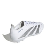 adidas Predator Firm Ground Football Boots – White/Silver – view 4