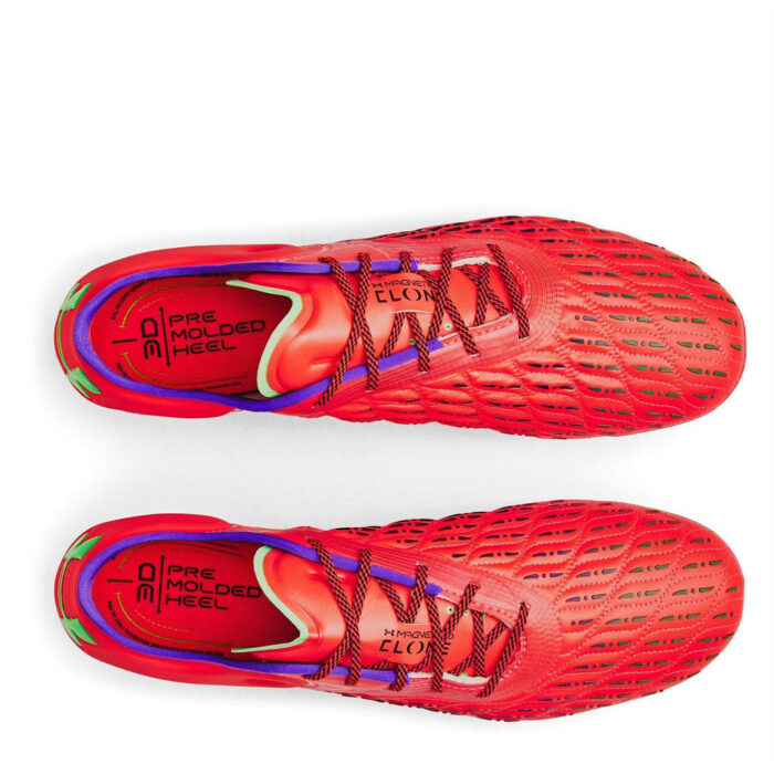 Under Armour Clone Magnetico Firm Ground Football Boots – Red/Green – view 4