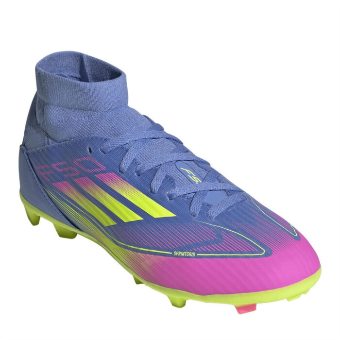 adidas F50 Junior Firm Ground Football Boots – Blue Fusion – view 3
