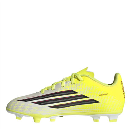 adidas F50 Messi Junior Firm Ground Football Boots – Solar Yellow – view 2