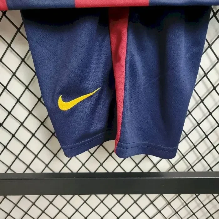 Barcelona 2014/15 Home Kids Retro Jersey And Shorts