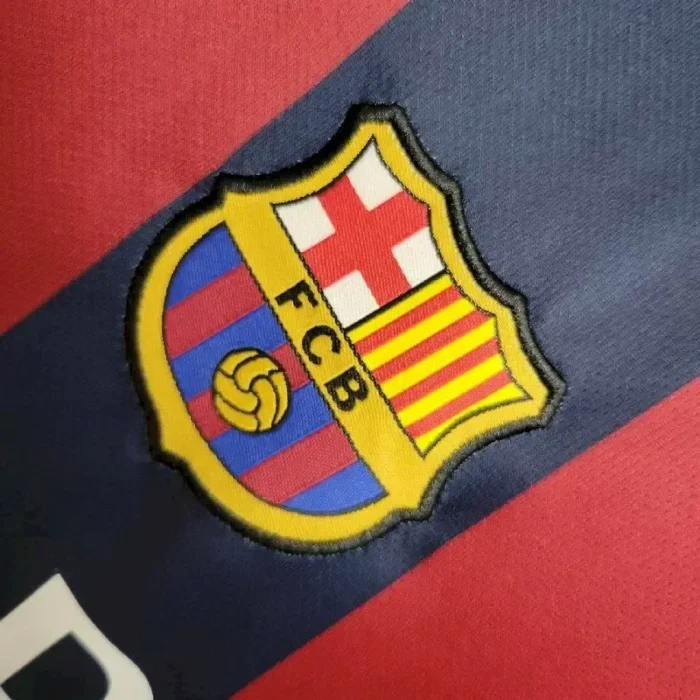 Barcelona 2014/15 Home Kids Retro Jersey And Shorts