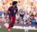 Barcelona 2026-27 home kit debut image, striped shirt with red shorts and red socks against Birmingham City